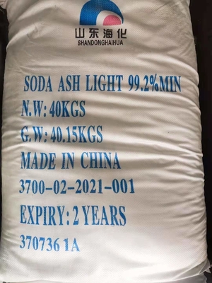 40KG/Zak 99,2% het Natriumcarbonaat van Sodaash light for glass na 2CO3