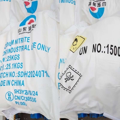 NaNO2 natriumnitriet CAS 7632-00-0 Wit poeder voor de druk- en kleurindustrie