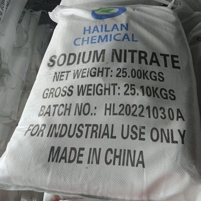 NaNO3 Natriumnitraat 27 MT / 20 GP Verpakking 25 KG / BAG Gebruikt voor corrosie remmer