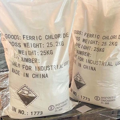 25 kg / BGA FeCL3 ijzerchloride gebruikt als chemische stoffen voor waterbehandeling