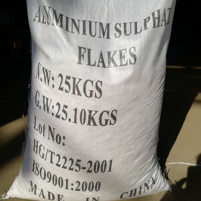 25 kg / BAG Wit vlokje ijzervrij aluminium sulfaat